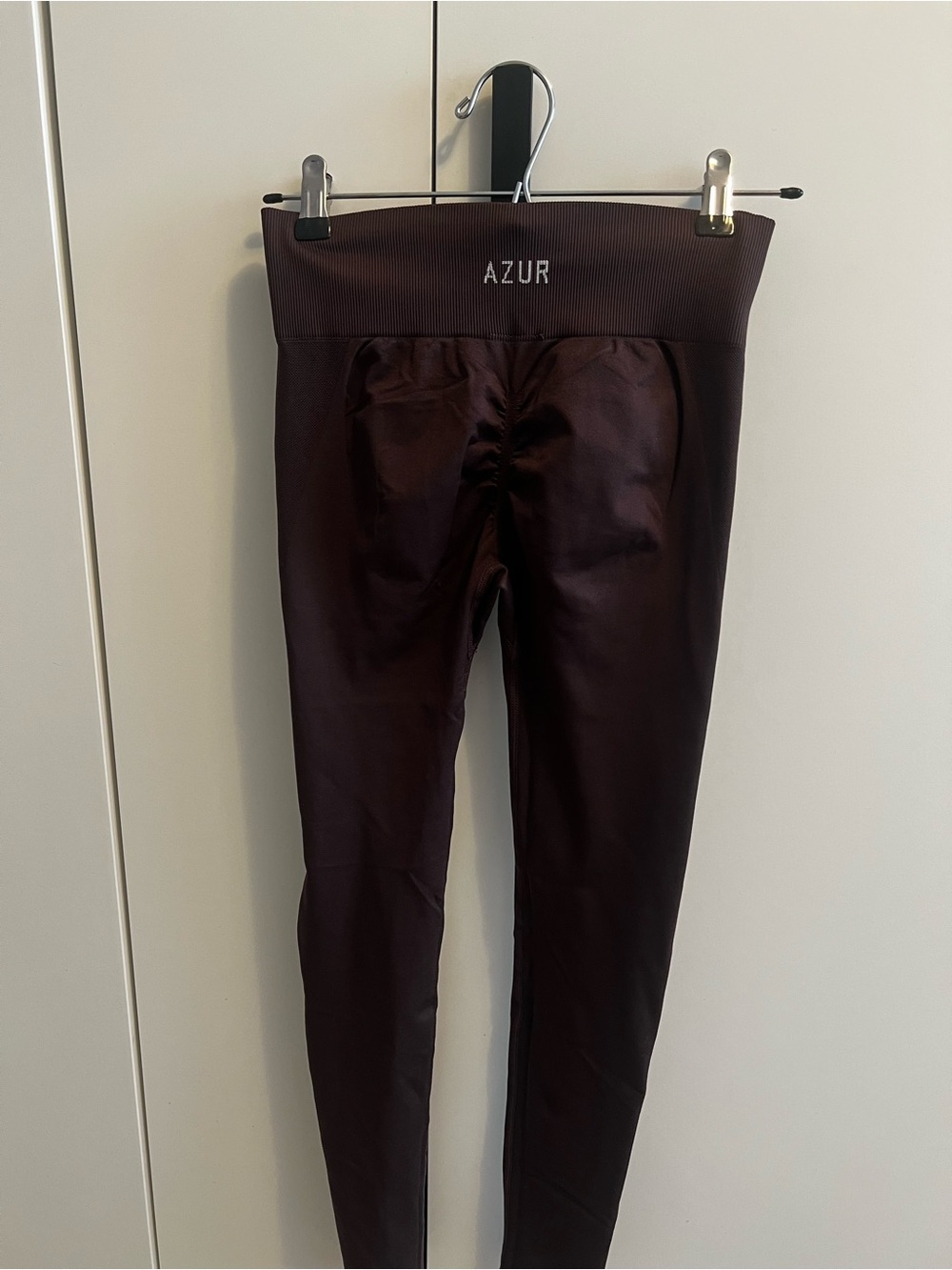 Azur High-Waist Burgundy Leggings for Women